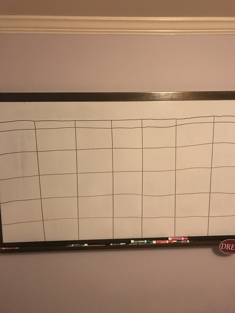 Whiteboard Calendar - A DIY Guide For College Women